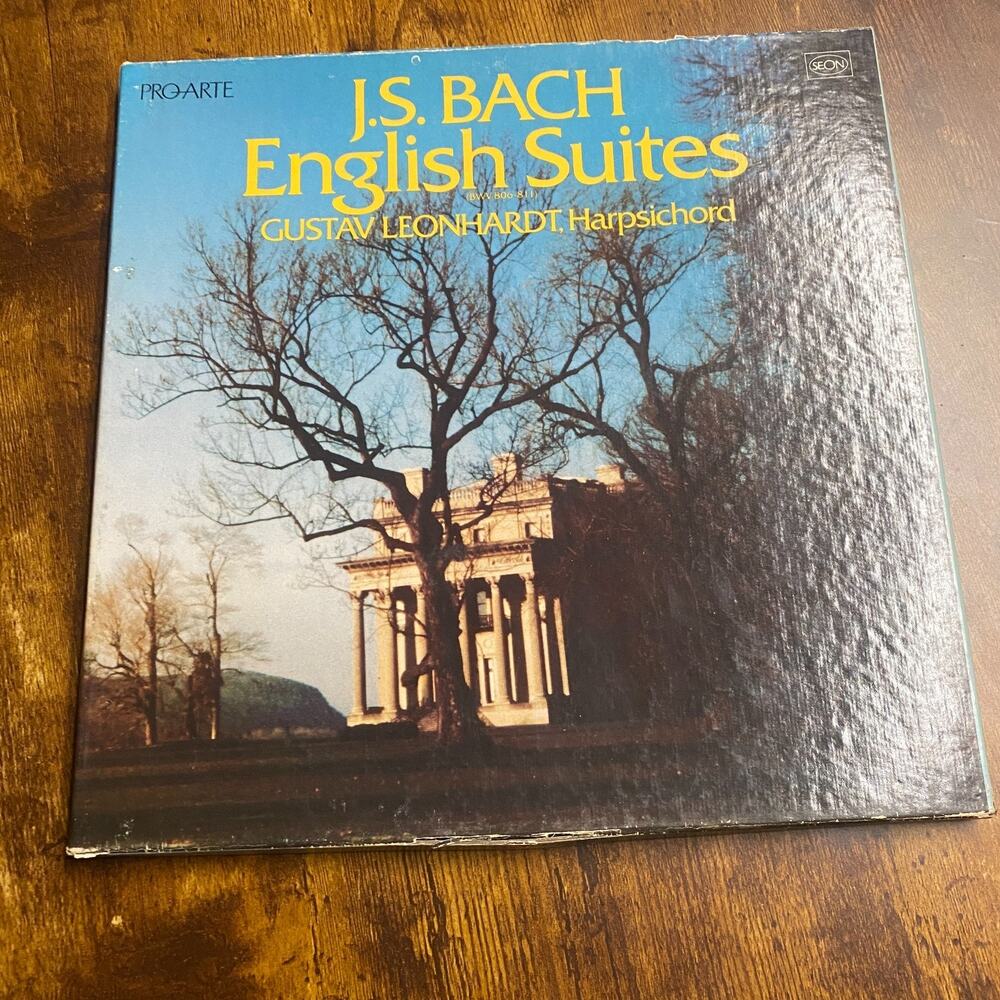 Johann Sebastian Bach, Gustav Leonhardt - English Suites (BWV 806-811) 1981 3xLP
